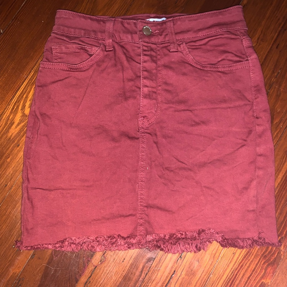 small o2 denim skirt